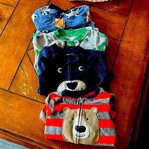 Fleece footed sleepers